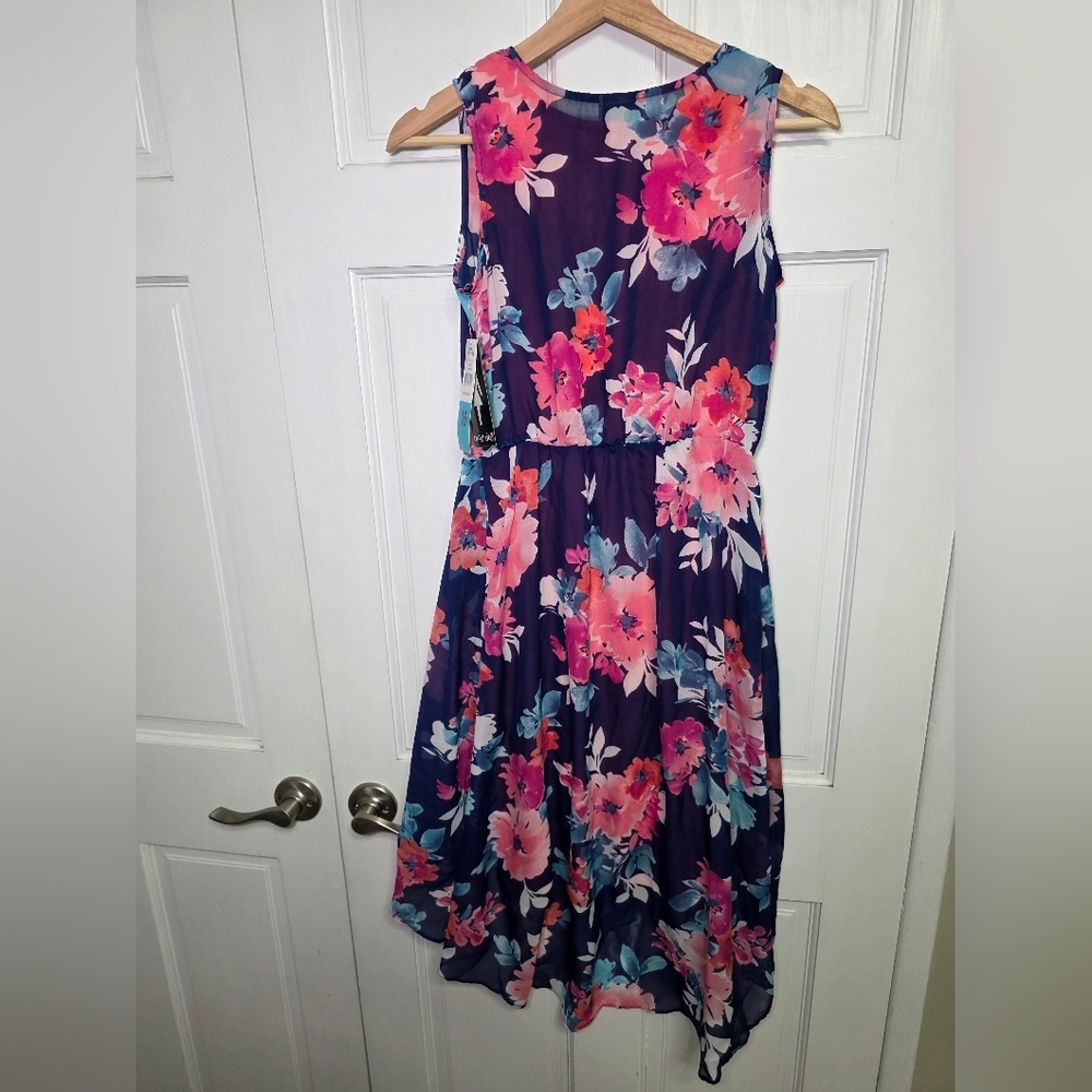 Paper Doll Sleeveless Floral High-Low Dress- Girls Size 16 NWT